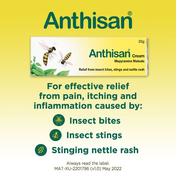 Anthisan Cream Relief from Insect Bites and Stings