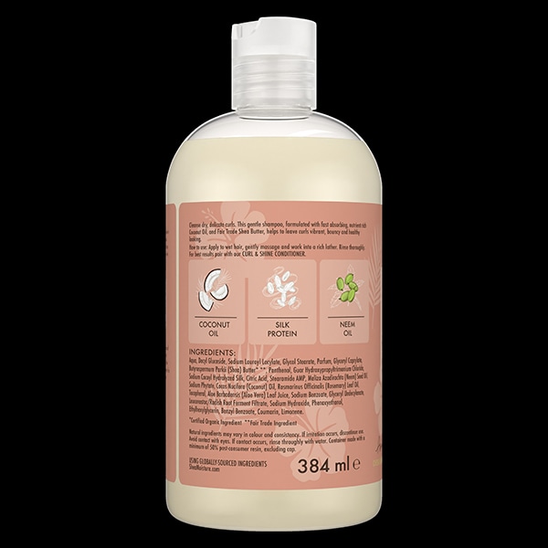 SheaMoisture  coconut & hibiscus curl & shine shampoo 384ml