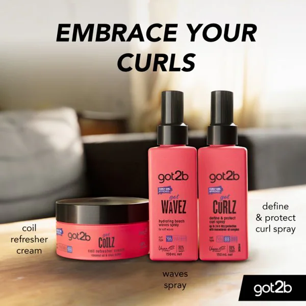 Got2b Gotcurlz Define & Protect Curl Spray 150Ml