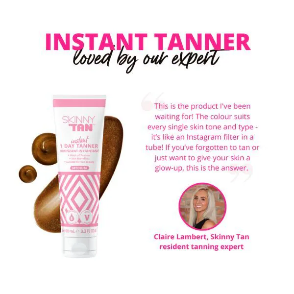 Skin & Tan Instant 1 Day Tanner Medium 100ml