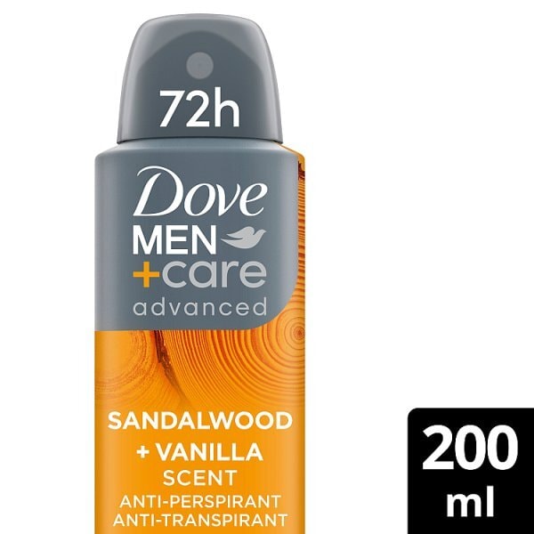 Dove Men+Care Sandalwood + Vanilla Anti-Perspirant Aerosol 200ml