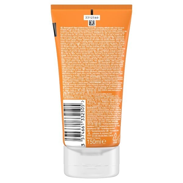 Neutrogena Clear & Defend Facial Scrub 150ml