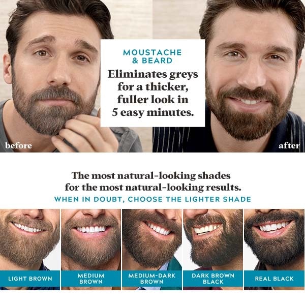 Just For Men Beard Gel Natural Dark Brown-Black