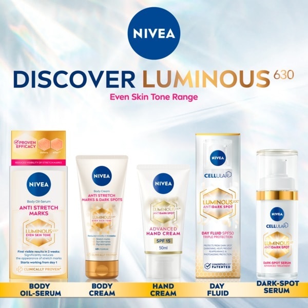 NIVEA Luminous 630 Anti Stretch Marks Body Oil Serum 100Ml