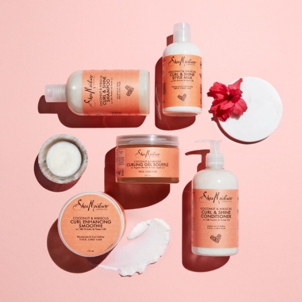 SheaMoisture  coconut & hibiscus curl & shine shampoo 384ml