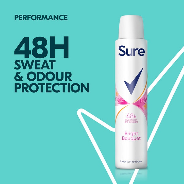 Sure Bright Bouquet Anti-Perspirant Aerosol 150 ml