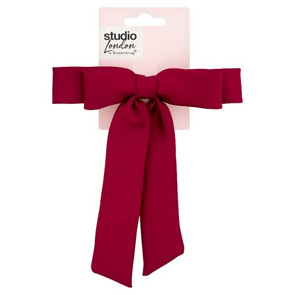Studio London Burgundy Hair Bow