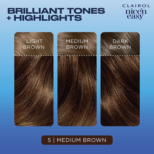 Clairol Nice'n Easy Hair Dye 5 Medium Brown