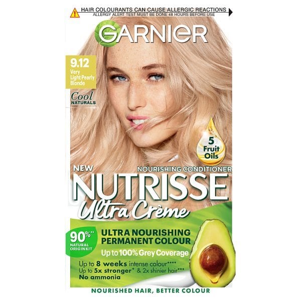 Garnier Nutrisse 9.12 Crème Blonde Permanent Hair Dye