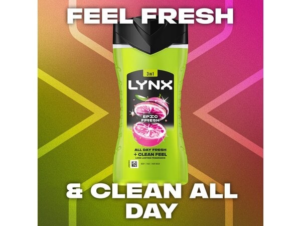 Lynx Epic Fresh 3-in-1 Body Wash Shower Gel  225 ml