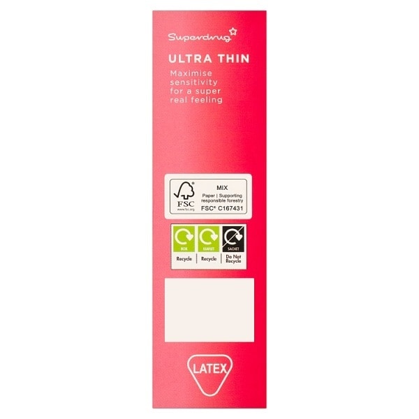 Superdrug Ultra Thin Condoms 12s