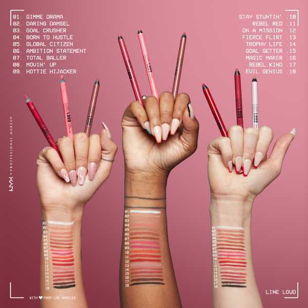 NYX Professional Makeup Line Loud Lip Liner On A Mission