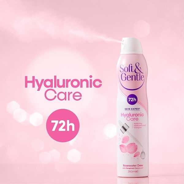 Soft & Gentle Hyaluronic Care 72H Deodorant Rosewater Dew