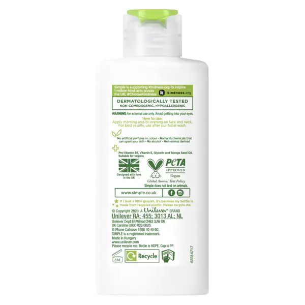Simple Skin Hydrating Light Face Moisturiser 125ml