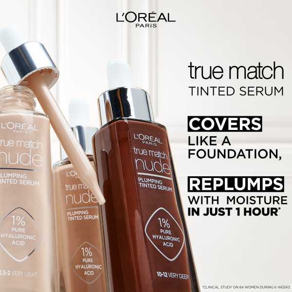 L'Oréal Paris True Match Nude Tinted Serum 5-6 Medium-Tan
