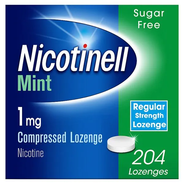 Nicotinell Nicotine Lozenge Stop Smoking Aid, 1 mg, 204 pcs