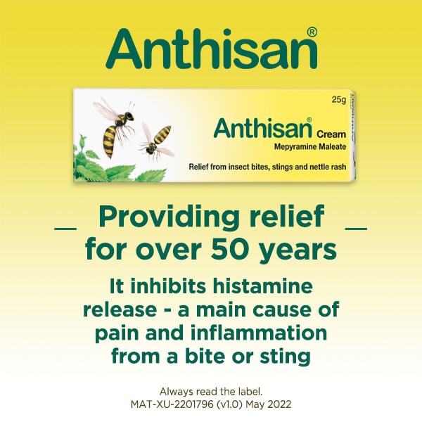 Anthisan Cream Relief from Insect Bites and Stings