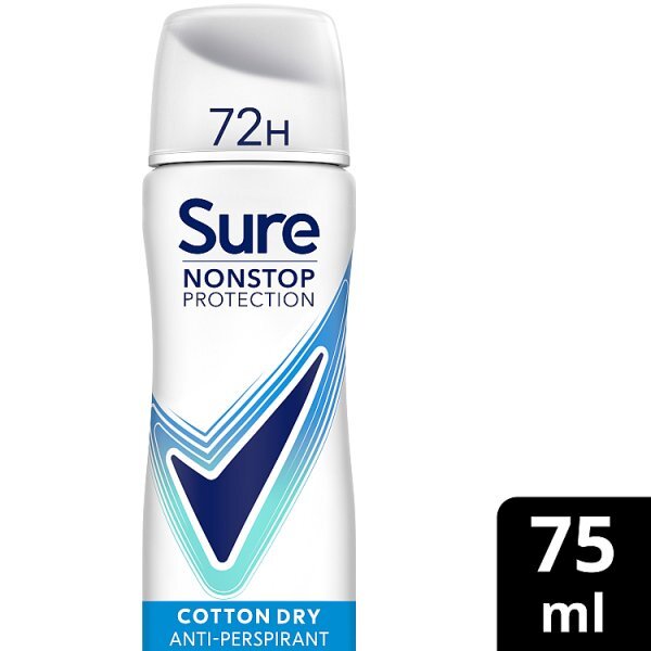 Sure Nonstop Protection Cotton Dry Anti-Perspirant Aerosol 75 ml