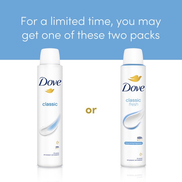 Dove Classic Fresh Anti-Perspirant Deodorant  Aerosol 200 ml