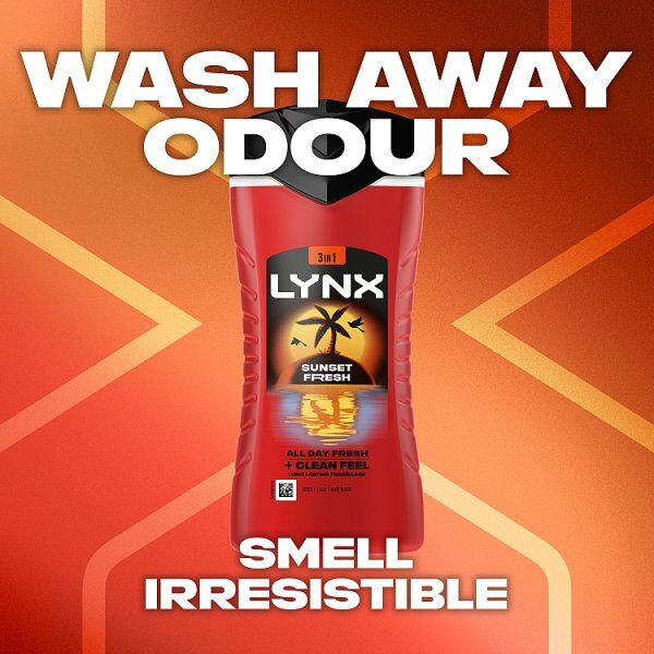 Lynx Sunset Fresh 3-in-1 Body Wash 225 ml