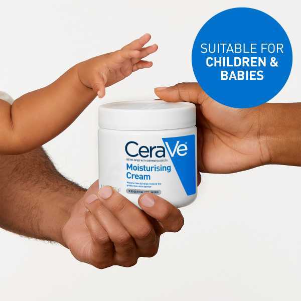 CeraVe Moisturising Cream with Hyaluronic Acid & Ceramides for Dry Skin 454g