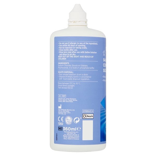 Superdrug Saline Contact Lens Solution 360ml