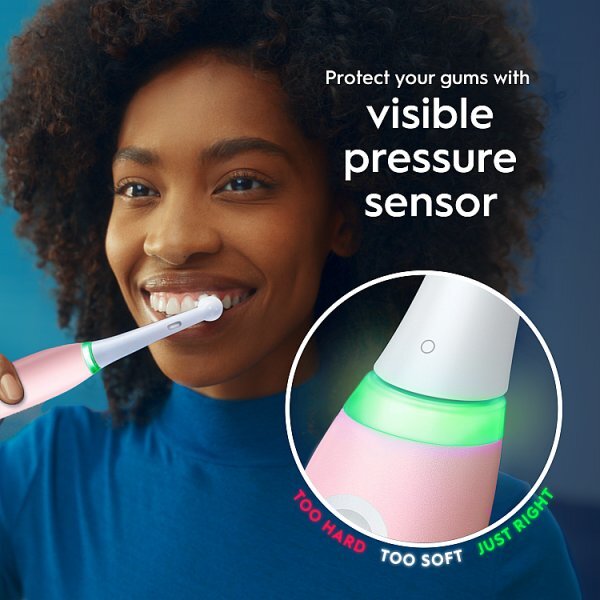 Oral-B iO3 Blush Pink Electric Toothbrush + Travel Case