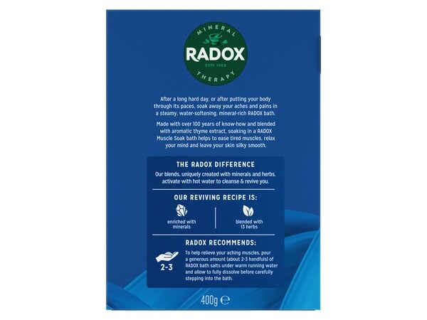 Radox Mineral Therapy Muscle Soak Bath Salts 400 g