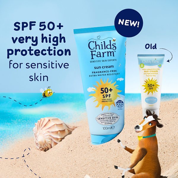 Childs Farm Spf50+ Sun Cream Fragrance-Free 100Ml