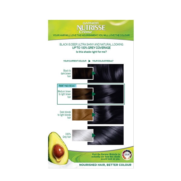 Garnier Nutrisse 1 Black Permanent Hair Dye