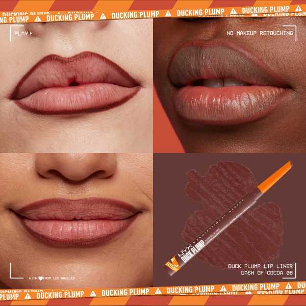 NYX Professional Makeup Duck Plump Plumping Lip Liner Dash O' Cocoa