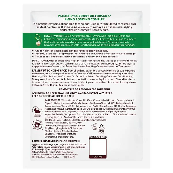 Palmers Amino Bonding Complex Bonding Conditioning Masque Pack 60g