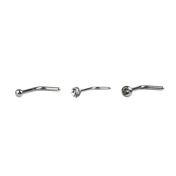 Studex X8 Hardware Stainless Steel Trio Nose Studs