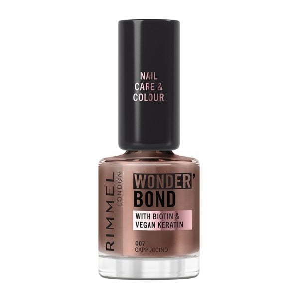 Rimmel Wonder'Bond Care + Colour Nail Polish 007 Cappuccino