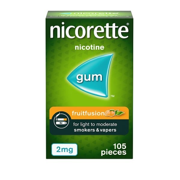 Nicorette® Fruitfusion 2mg Nicotine Gum 105s (Stop Smoking)