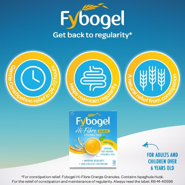 Fybogel Hi Fibre Orange Constipation Relief 10 Sachets