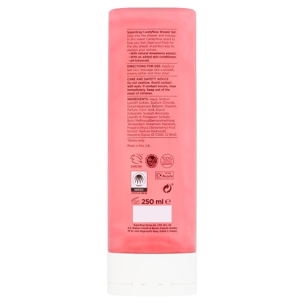 Superdrug Fruity Shower Gel Candyfloss