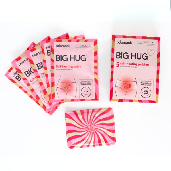 Popmask Big Hug Self Heating Menstrual Cramp Patches (5 Pack)