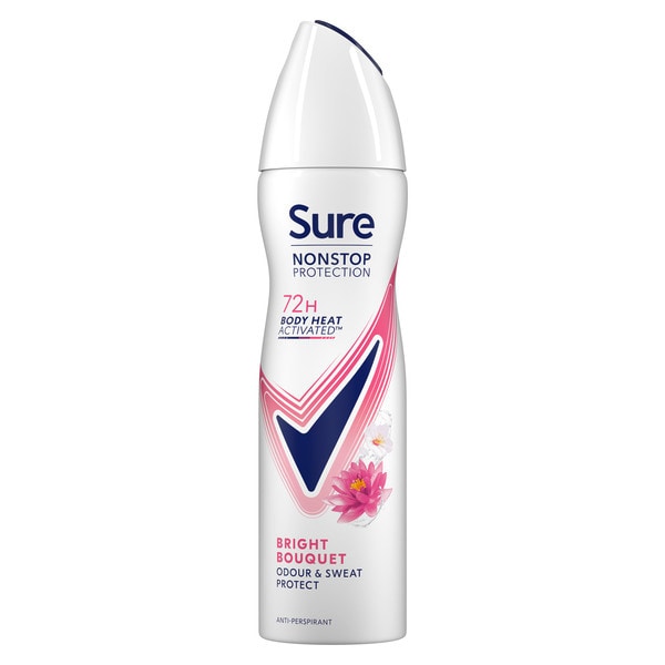 Sure Nonstop Protection Bright Bouquet Anti-Perspirant Aerosol 150 ml