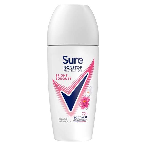 Sure Nonstop Protection Bright Bouquet Anti-Perspirant Roll On 50 ml