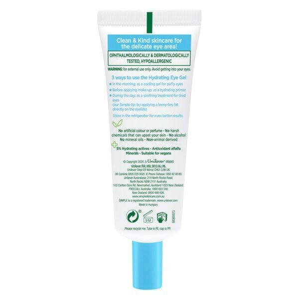 Simple Hydrate+ Water Boost Eye Gel 25 ml