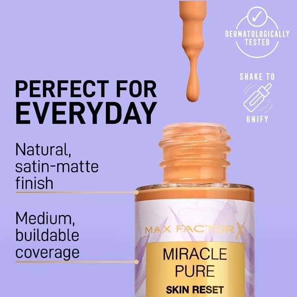 Max Factor Miracle Pure Skin Reset Serum Foundation Fair Cool 30ml