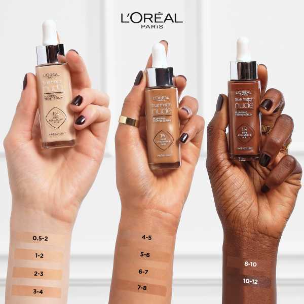 L'Oréal Paris True Match Nude Tinted Serum 10-12 Very Deep