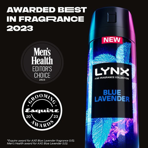 Lynx Fine Fragrance Collection Blue Lavender Premium Body Spray 150 ml
