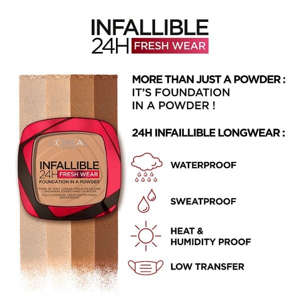 L'Oréal Paris Infallible 24H FreshWear Foundation Powder 130