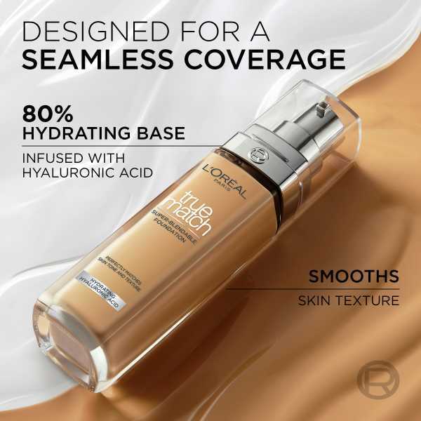 L'Oréal Paris True Match Liquid Foundation 6.5W Golden Toffee 30ml