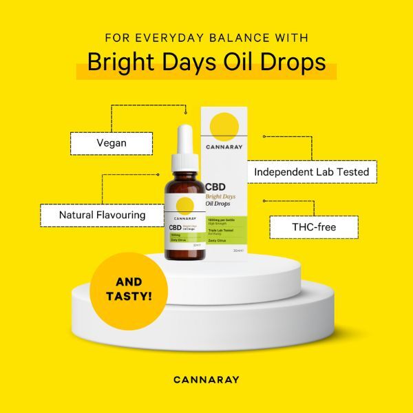 Cannaray Cbd Bright Days Oil Drops 1500Mg 30Ml