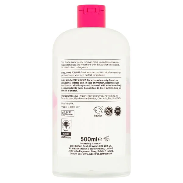Superdrug Skin Micellar Water 500ml