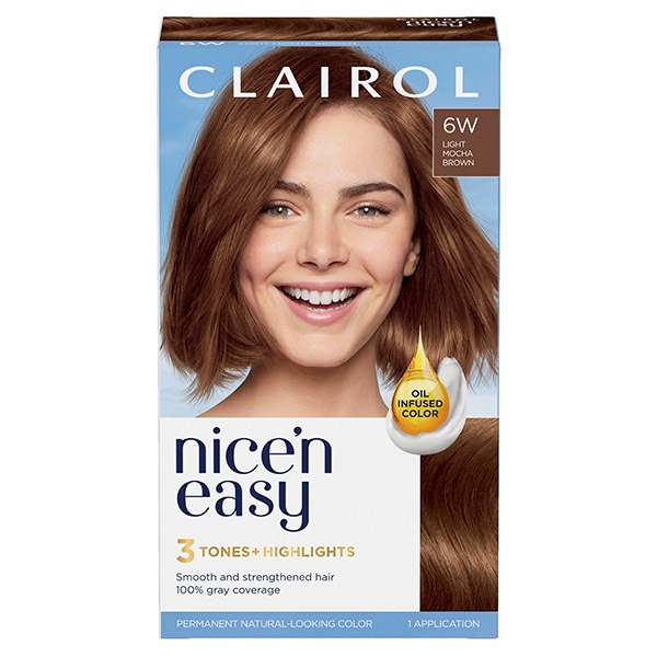Clairol Nice'n Easy Hair Dye 6W Light Mocha Brown