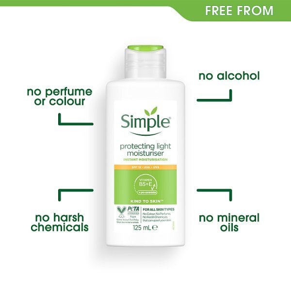 Simple Kind to Skin Protecting Light Moisturiser SPF15 125ml